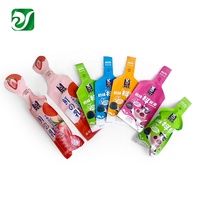 Sac d'emballage de yaourt de Fruit populaire, pochette en plastique jetable d'impression personnalisée pour les boissons de gelée, Sachet de jus