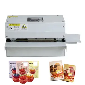 Semi-automatic Horizontal Plastic Pouch Poly/PE Aluminium Foil Bags Continuous Band Sealer Sealing Machine