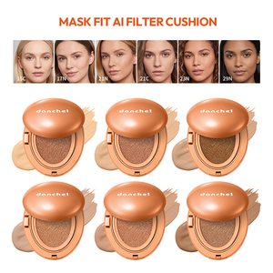 Base Líquida Danchel Mask <span class=keywords><strong>Fit</strong></span> AI Filter Cushion, Maquiagem Matte de Longa Duração com Cobertura Total, Corretivo Cushion com Controle de Oleosidade - Product Image 2