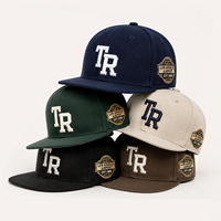 Casquette Snapback structurée à 5 panneaux personnalisée, bord plat, coton sergé de haute qualité, broderie 3D, casquette de baseball OEM ODM