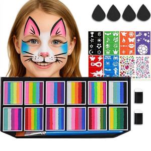 Paleta profesional lavable de 12 colores para pintura corporal y facial, ideal para festivales infantiles y eventos temáticos. - Product Image 2