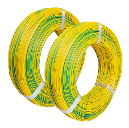 Factory Sale Thin Automotive Wire Yellow and Green Ground Wires Cables