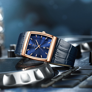 Montre à quartz en cuir pour <span class=keywords><strong>homme</strong></span> Poedagar 885, affichage de la date lumineux, étanche, montre de luxe tendance, montre carrée pour <span class=keywords><strong>homme</strong></span> - Product Image 6