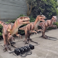 Dinosaure animatronique Allosaurus en métal haute fidélité avec mouvements réalistes pour une utilisation en intérieur/extérieur, aéroports, écoles, zoos, zones de safari