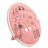 Ovale Perle Bijoux Présentoir Conseil Boucle D'oreille Collier Stand Pendentif Affichage Bijouterie Présentoir
