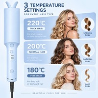 Fer à boucler automatique Torlin Heating Stability 220C, arrêt automatique en 10 minutes, durable, ergonomique, pour cheveux longs