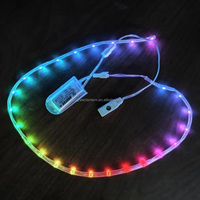 Lumière LED pour chaussures, bande LED magique couleur RGB, alimentée par batterie rechargeable USB, adressable numériquement