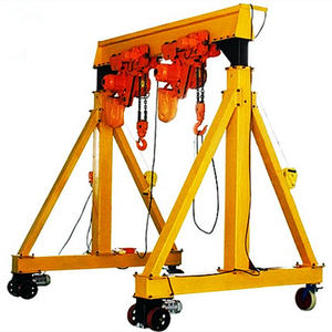 इलेक्ट्रिक होस्ट के साथ समायोज्य ऊंचाई मोटर चालित छोटे गैन्ट्री क्रेन - Product Image 2