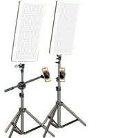 Panneau d'éclairage LED portable de studio photo et vidéo dimmable de haute qualité 32 pouces 100W HKLP Tiktok