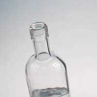 Fournisseurs de bouteilles de vin et de vodka en verre flint de forme ronde avec étiquette personnalisée, 200 ml, 375 ml, 500 ml, 700 ml, 750 ml, 674 g