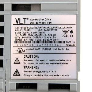 ชุด FC-302 VLT 2.2kW 380-480V ไดรฟ์ความถี่ตัวแปรตัวควบคุมความเร็วมอเตอร์ AC - Product Image 5