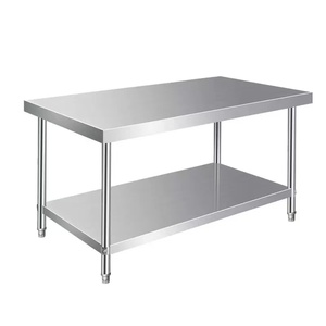 Tavolo da lavoro commerciale da cucina in acciaio inox tavolo da lavoro ristorante tavolo da lavoro SUS 304 - Product Image 6