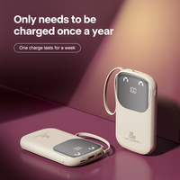 Diseño lindo Cables incorporados 10000mAh Powerbank Cargador de teléfono portátil de carga rápida para viajes Soporte OEM