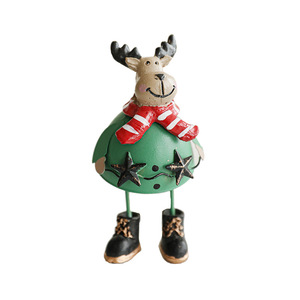 Arte del hierro Venta caliente Artesanía de metal Navidad Santa Claus Adorno colgante Decoración de escritorio Árbol de Navidad Objetos decorativos - Product Image 5