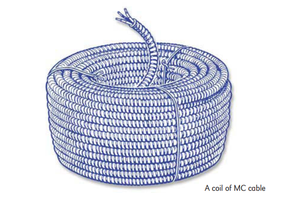 สายเคเบิลหุ้มเกราะลวดใยอลูมิเนียม XLPE AC 90 Teck 2/0 MC, สายเคเบิล MC-002 2 core 18 AWG "5 C MC MC, สายเคเบิลหุ้มเกราะ MC-002 2แกน - Product Image 6
