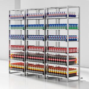 Divisores de estante de rodillo inteligente, estante deslizante delantero personalizado, pantalla de alimentación por gravedad, estantes de Rodillo de plástico para bebidas - Product Image 5