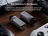 Adaptateur récepteur de contrôleur sans fil rétro 8Bitdo pour console N64, compatible avec les manettes de jeu