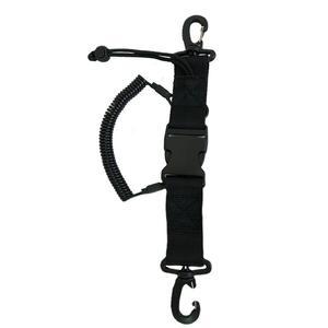 Durable Outdoor Anti-Loss Spring <b>Lanyard</b>-Adjustable Quick-Release Buckle Rope with Nylon Hooks for Diving Cameras & Gear - Product Image 2