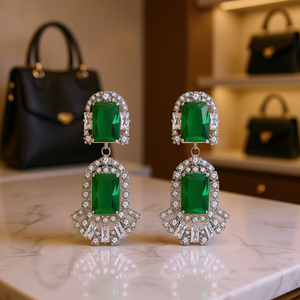 E1816 Green Luxury Metal Bag <b>Accessories</b> For Women's Bags Decorative Jewelry Style - Product Image 2