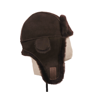 <strong>Winter</strong> Warm Australian Sheepskin Double Face Leather Men <strong>Women</strong> Trapper <strong>Hat</strong> - Product Image 3
