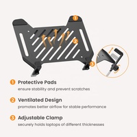 Support de moniteur pour bureau d'ordinateur, accessoires, plaque VESA en acier, support universel pour ordinateur portable, pour bras de moniteur de bureau
