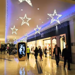 Vente flash - Décorations lumineuses LED à motif étoile 3D de Noël <span class=keywords><strong>Evermore</strong></span>, en PVC -20+40 avec 90 accessoires, utilisation commerciale en extérieur - Product Image 3