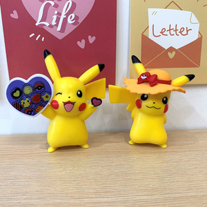 Set de 6 Figuras de Acción de Anime de Pokémon <span class=keywords><strong>Pikachu</strong></span>, Lindas y de Dibujos Animados, para Colección, Decoración de Pasteles, Muñecos de Acción para Coche, Regalos - Product Image 3