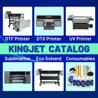 Nouvelle imprimante DTF 9 couleurs 60cm A2/A3/A1 24 pouces Impresora DFT Cloth DFR Printer avec 1 an de garantie
