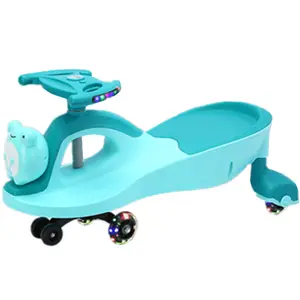 Plastic 360 degree rotating happy baby swing car scooter wiggle car kids' swing car toys ride twist magic plasma