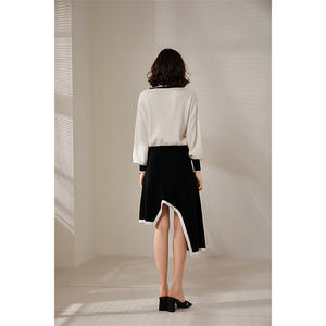 Cárdigan de encaje de lana perfecto para mujer, cárdigan largo de manga linterna de Cachemira - Product Image 6