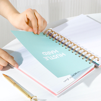 Journal hebdomadaire financier en spirale de feuille d'or de conception personnalisée de Joytop fournit le planificateur de budget avec des autocollants