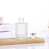 Bouteille en verre vide rechargeable pour diffuseur de parfum 100 ml, flacon diffuseur d'huiles essentielles en verre avec bouchon en liège