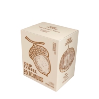 Boîte à café en carton recyclé écologique avec laminage mat pour café filtre et thé, boîte cadeau personnalisée en carton