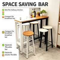 Combinaison créative moderne et écologique de tabouret haut et petite table de bar pour cuisine et salle à manger