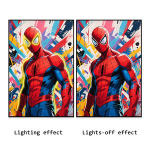 لوحات رسوم كرتونية نيون ، مؤامرات أفلام بإضاءة ليد ، لوحة - Product Image 2