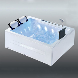 <span class=keywords><strong>Baignoire</strong></span> de massage à remous en acrylique avec jupe latérale trois côtés, pour une ou deux personnes, piscine de bain <span class=keywords><strong>SPA</strong></span> - Product Image 2