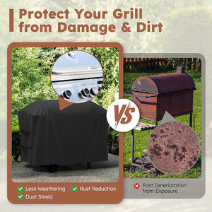 Housse de barbecue robuste, imperméable et résistante aux UV, 52 pouces, pour barbecue extérieur, fabrication OEM - Product Image 3