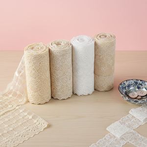 Nouvel Arrivage Ruban de dentelle brodé floral délicat de 175 mm pour garniture de rideaux et voilages 5 yards/rouleau - Product Image 1