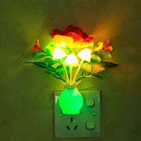 Lampu Malam LED Bentuk Hati Plastik Dekoratif Pohon Bunga Lampu Tembaga Peri Lampu Malam Kecil Dalam Ruangan Lampu Malam LED Daun Teratai Jamur PU