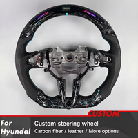 Volant sport personnalisé avec écran LED intelligent en fibre de carbone forgée pour Hyundai Elantra N I20 I30 N Line Veloster N