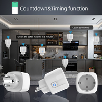 Prise Intelligente SIXWGH Tuya Bluetooth Adaptateur UE Domotique Équipement Électrique Plastique WiFi Compatible Google