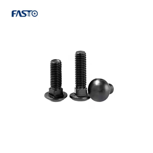 Pernos de carro de electroforesis DIN603 negro de acero inoxidable A2 A4 SS304 SS316 SS316L - Product Image 3