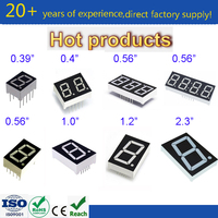 Layar LED 7 Segmen 5 Digit 0,28 inci 7mm, 14 Pin Tipe FSC Houkem OEM, Ukuran Panel 38,6x10,2mm