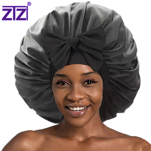 Bonnet <span class=keywords><strong>de</strong></span> nuit en satin <span class=keywords><strong>de</strong></span> soie <span class=keywords><strong>de</strong></span> haute qualité, bonnets <span class=keywords><strong>de</strong></span> sommeil, foulards pour cheveux, grand bonnet <span class=keywords><strong>de</strong></span> créateur pour femmes et foulards en satin pour cheveux - Product Image 1