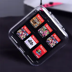 Amazon Hot Selling Voor Nintendo Switch Game Case Pc Transparante Gaming Cartridge 12in1 Game Card Storage Case