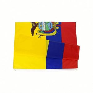Wholesale Outdoor National Country Ecuador Ecuadorian <b>Flag</b> 3x5 Polyester Double Sided Durable with Brass Grommets - Product Image 3