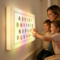Juguete Educativo Interactivo LED que Desarrolla el Reconocimiento de Letras, la Percepción del Color, la Coordinación Mano-Ojo y la Motricidad Fina, Moderno