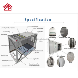 Rodapié de <span class=keywords><strong>RV</strong></span> para casa móvil de diseño industrial hecho de panel sándwich para hoteles patios casas prefabricadas - Product Image 6