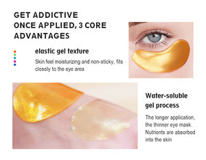 Masque <span class=keywords><strong>Anti</strong></span>-rides pour les yeux, étiquette privée, Hydrogel, Patch pour les yeux, collagène cristal or, masque pour les yeux, feuille de Gel, masque - Product Image 5