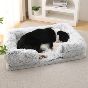 Cama de felpa suave para perros estilo Cuddler multicolor para perros interior cómodo descanso y Siesta suministros para mascotas para perros - Product Image 4